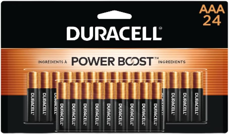 Duracell Coppertop AAA Batteries with Power Boost Ingredients, 24 Count