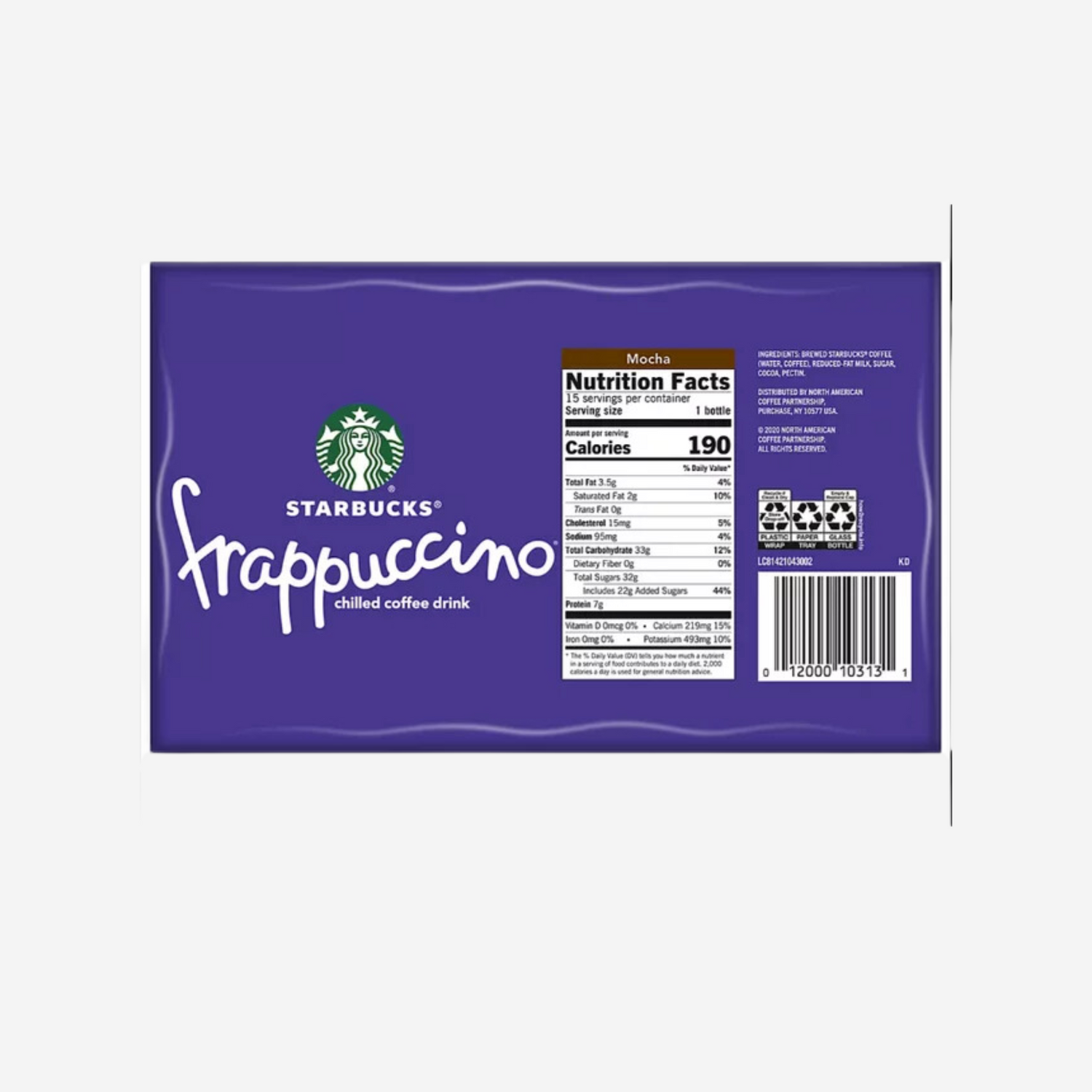 Starbucks Mocha Frappuccino, 15 ct./9.5 oz.