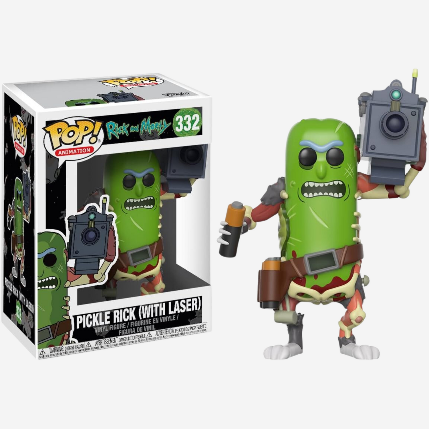 Funko Pop! : Rick & Morty - Pickle Rick with Laser Funko Pop!