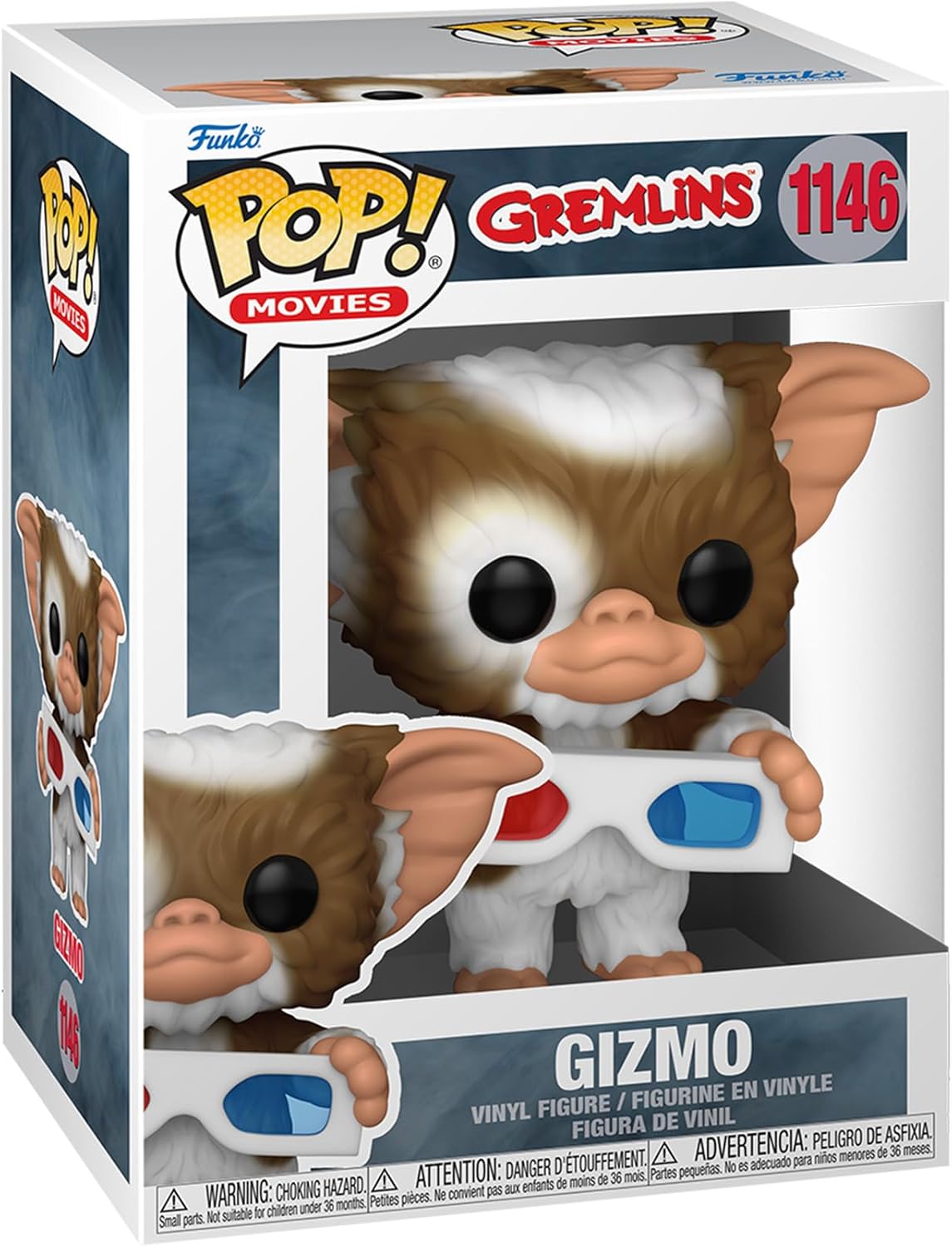 Funko Pop! Movies: Gremlins - Gizmo with 3D Glasses, Multicolor, Horror Theme