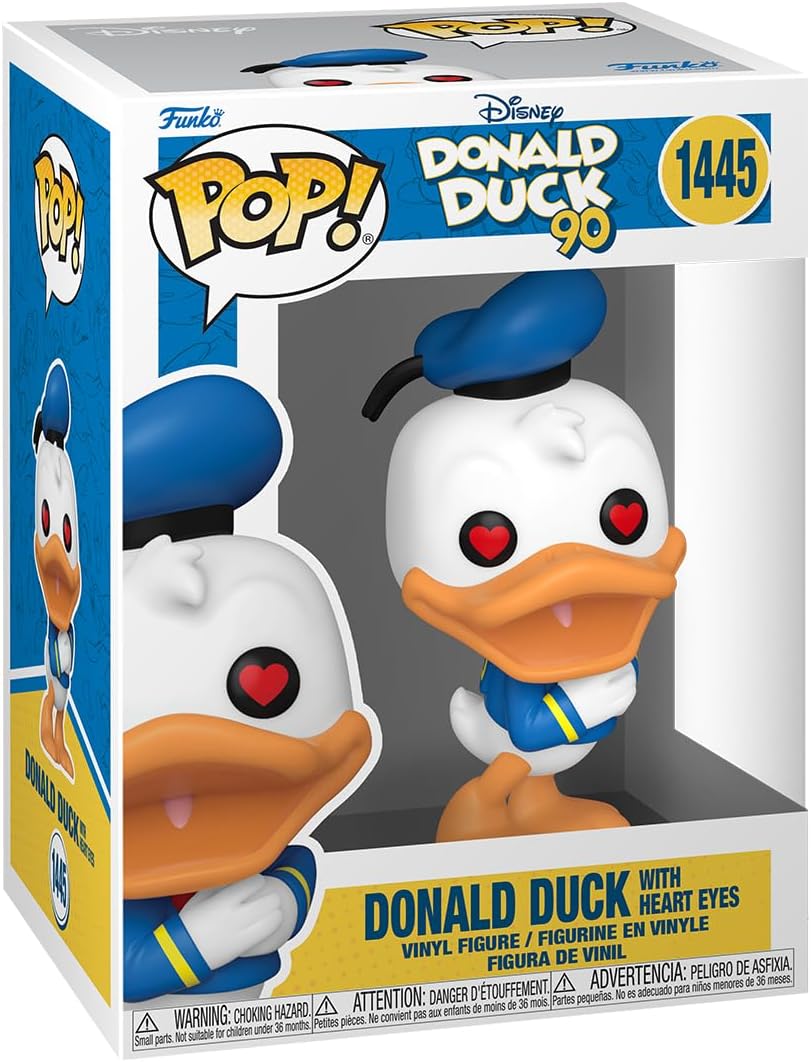 unko Pop! Disney: Donald Duck 90th Anniversary - Donald Duck with Heart Eyes