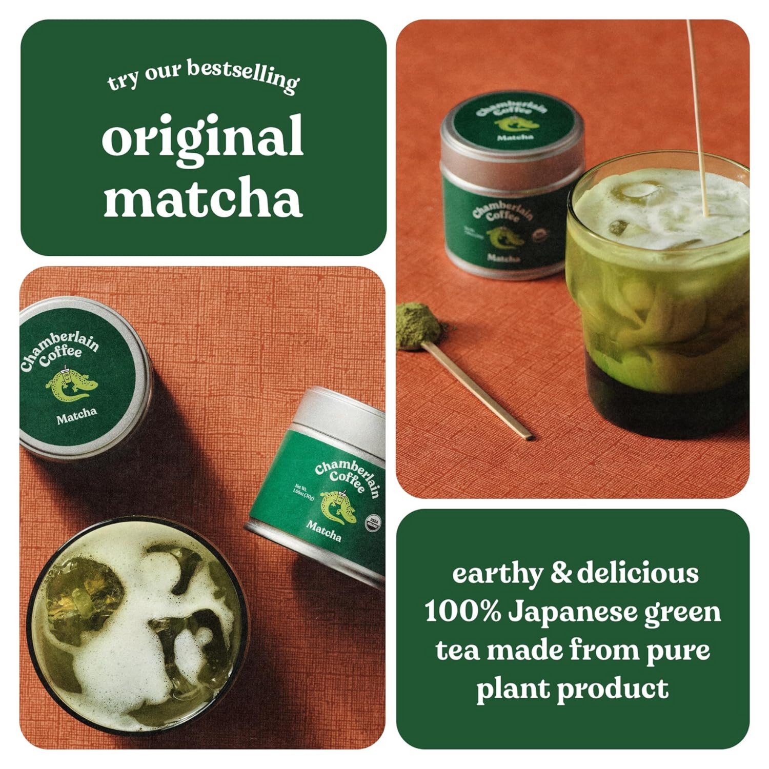 Chamberlain Coffee Original Matcha Green Tea Powder - Japanese Green Tea