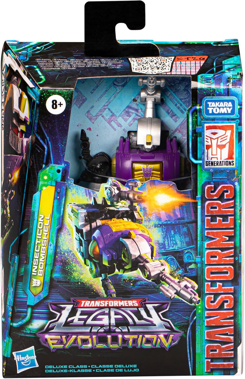 Transformers Toys Legacy Evolution Deluxe Class Insecticon Bombshell Toy, 5.5-inch