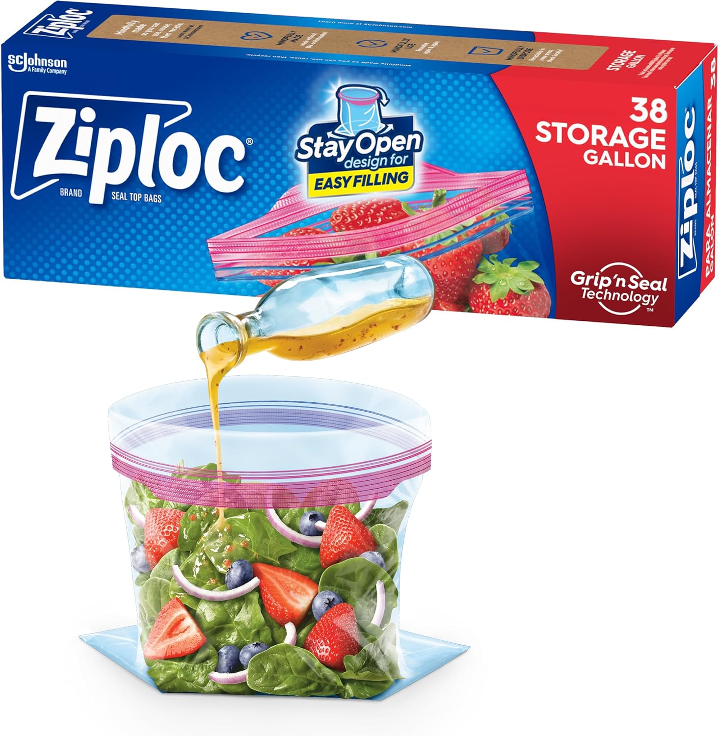 Ziploc Gallon Food Storage Bags 38 Count