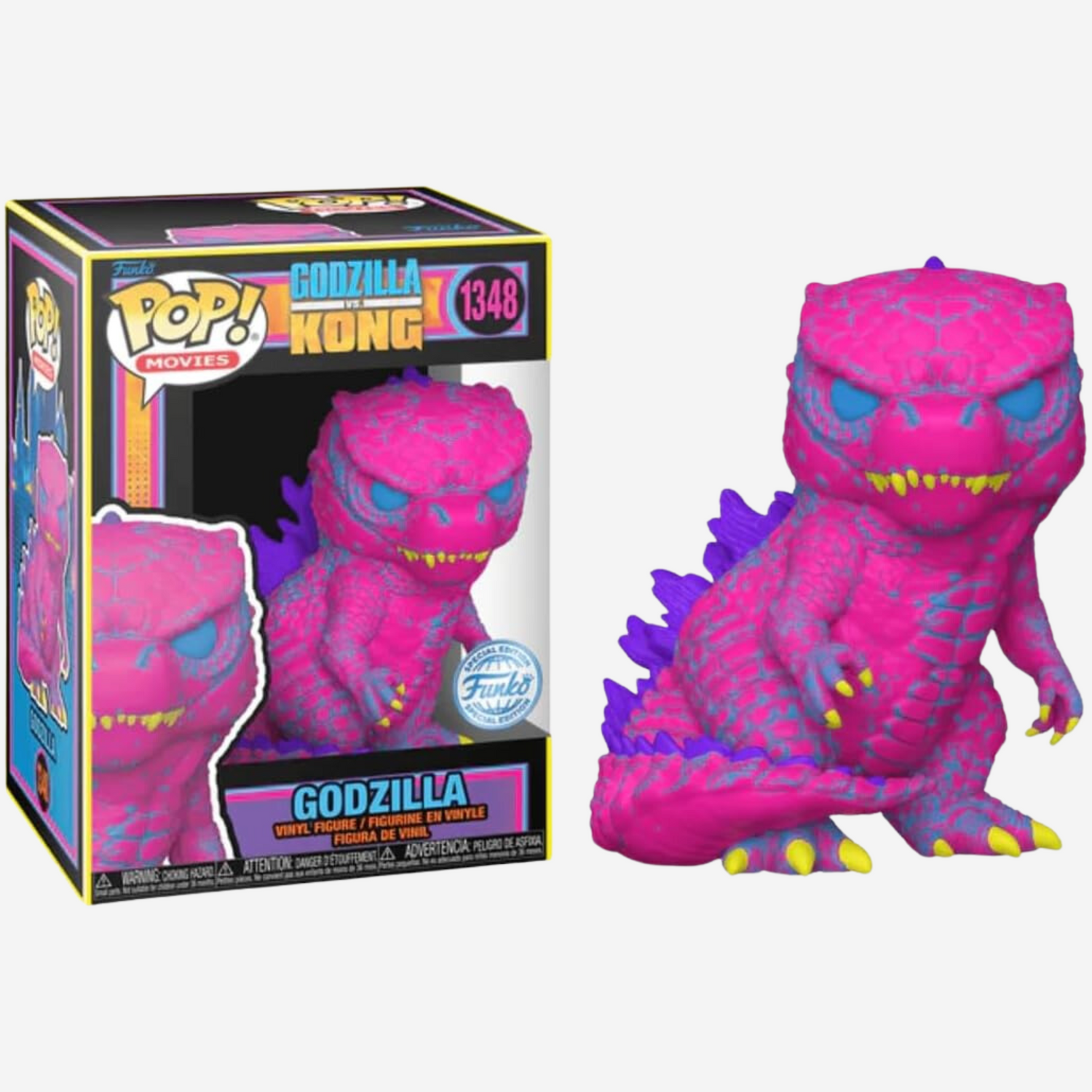 Funko POP! Godzilla vs. Kong Blacklight Godzille 3.75"