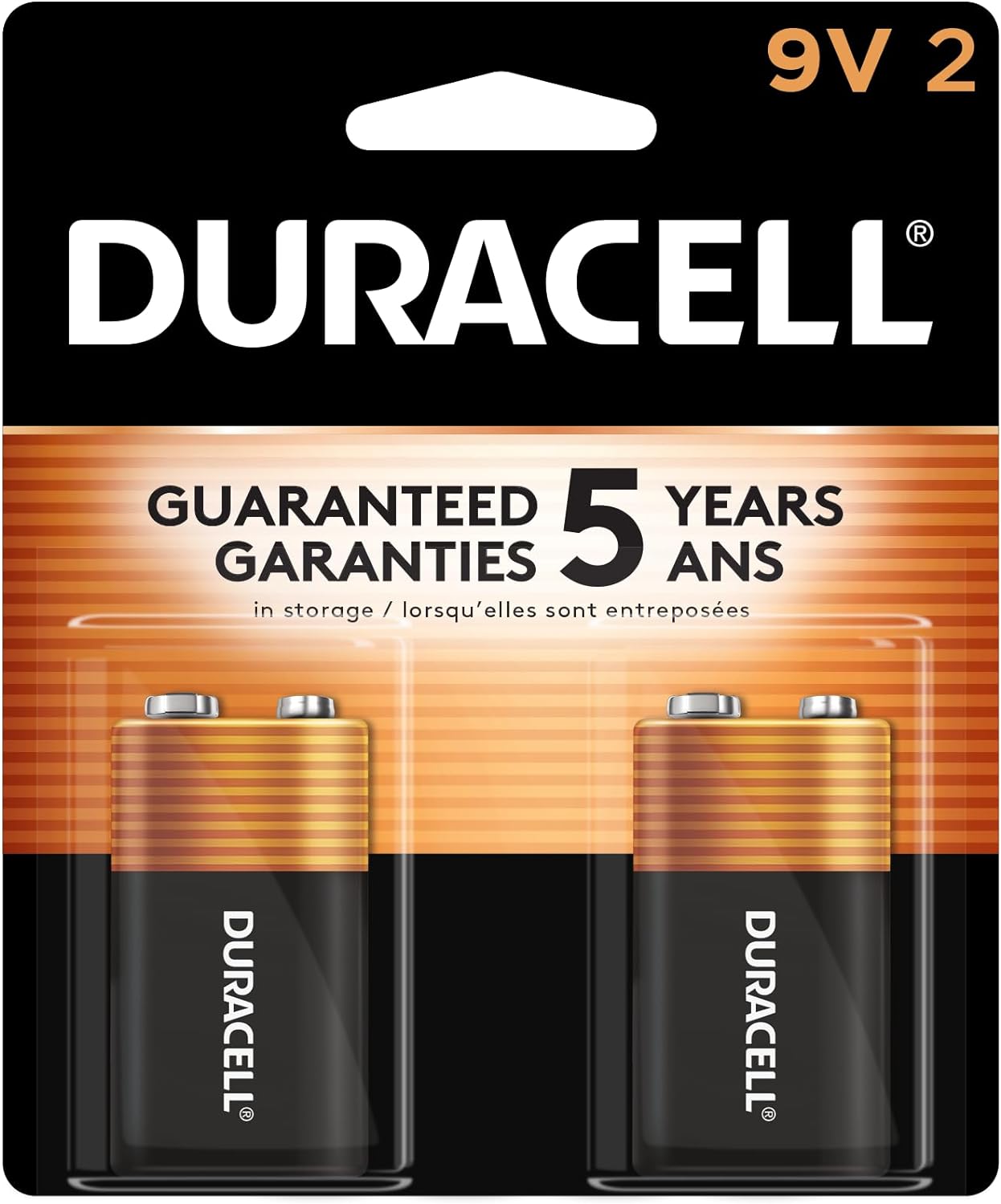 Duracell Coppertop 9V Battery, 2 Count 9 volt