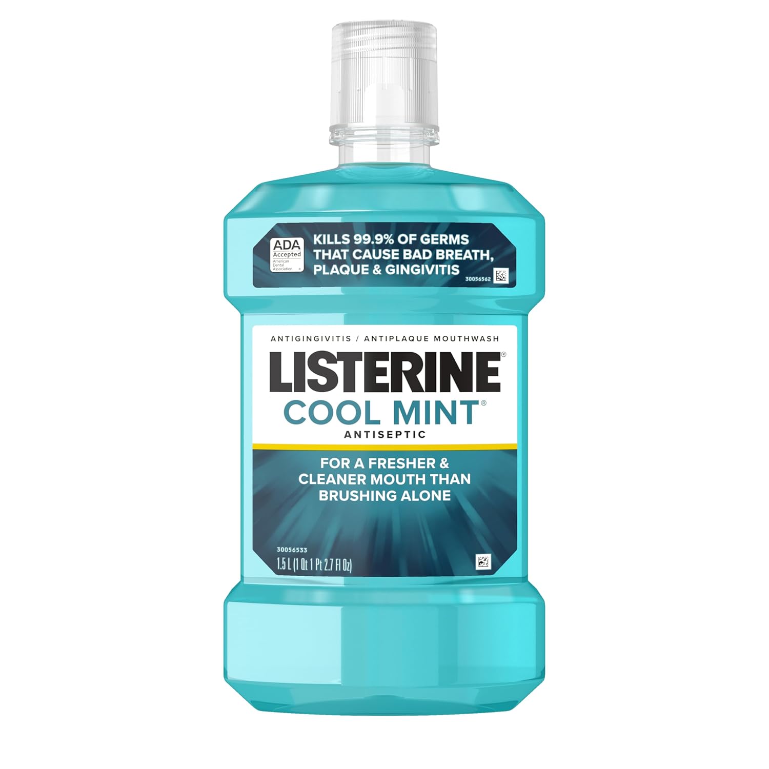 Listerine Cool Mint Antiseptic Mouthwash Kills 99% of Germs