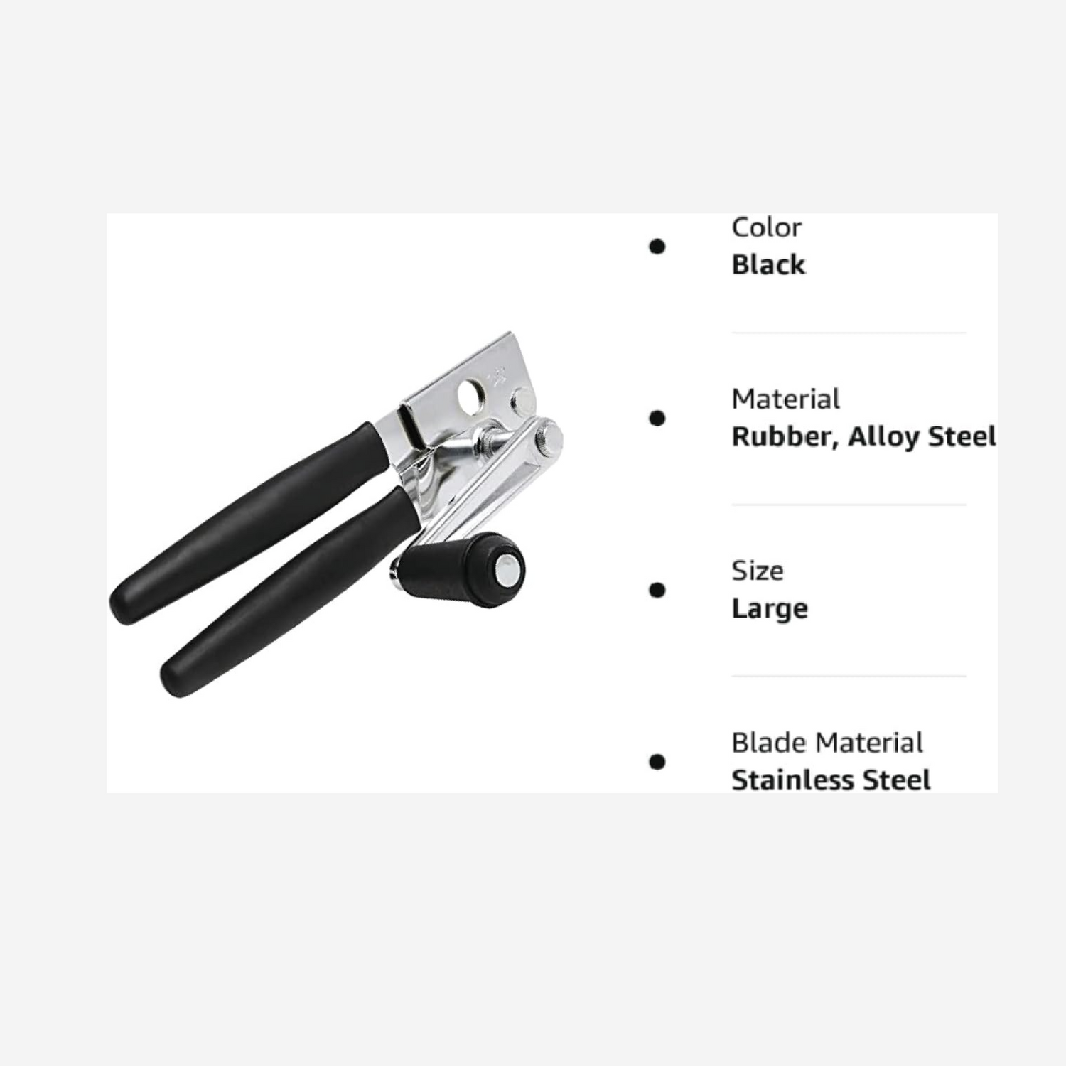 Multifunctional Commercial Can Opener-Comfortable Easy Crank Handle and Easy to Use- Swing Grip Design-Manual Can Opener- Includes Built Can Opener