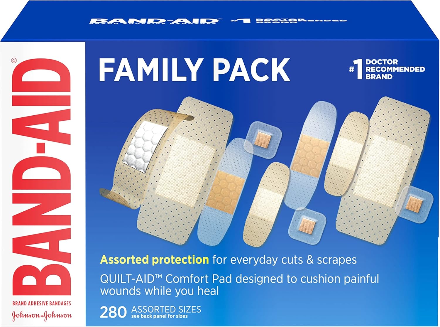 Band-Aid Brand Adhesive Bandages Family Variety Pack