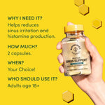 Beekeeper's Naturals Sinus Support for Adults