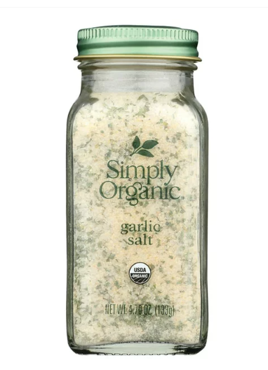 Simply Organic Garlic Salt 4.70 oz Jar