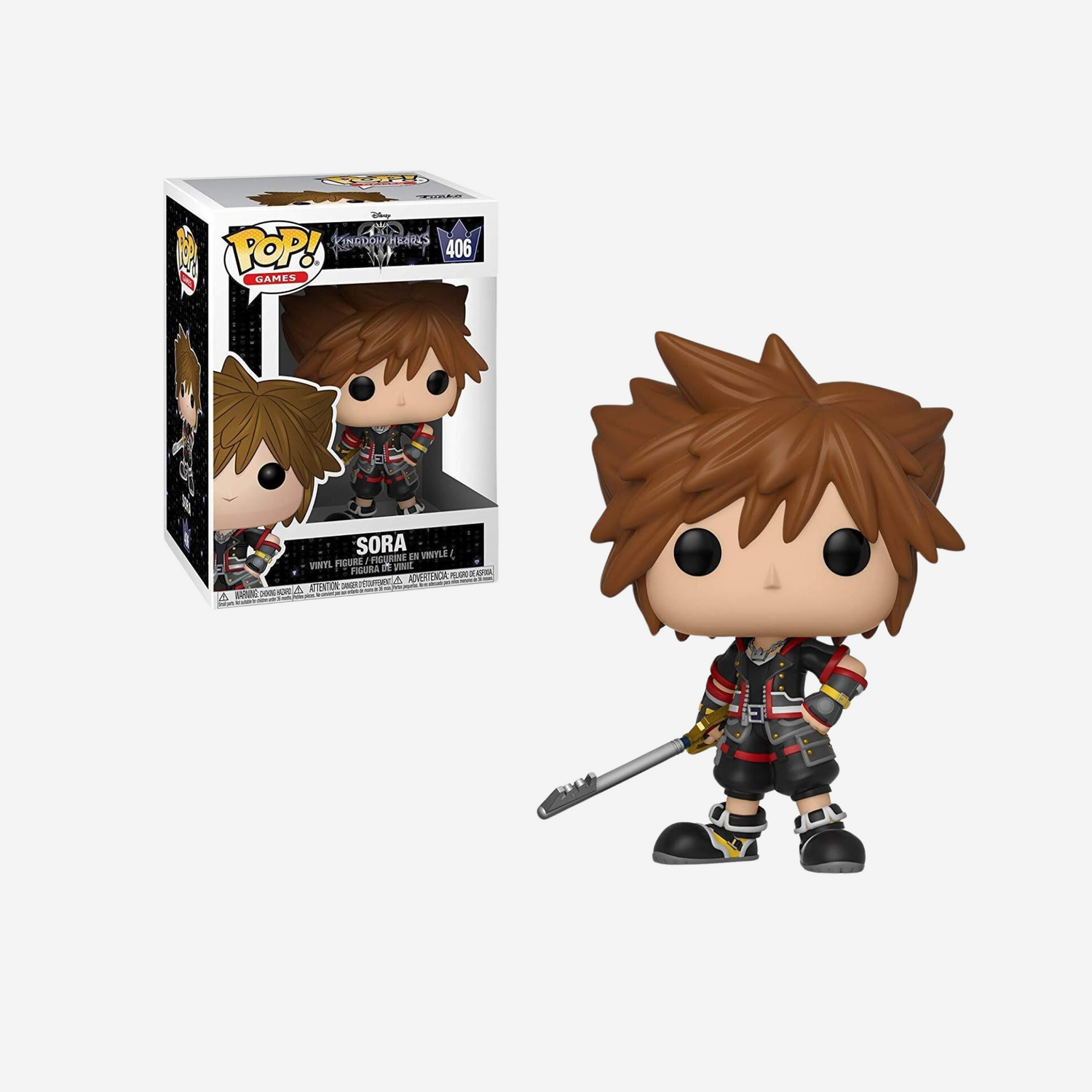 Funko Pop! Disney: Kingdom Hearts 3 - Sora Collectible Figure, Multicolor